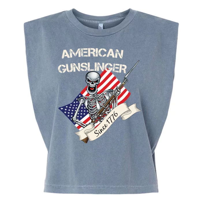 American Gunslinger Since 1776 Garment-Dyed Women's Muscle Tee