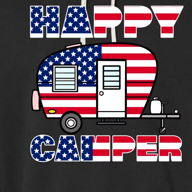 American Happy Camper USA Garment-Dyed Fleece Hoodie