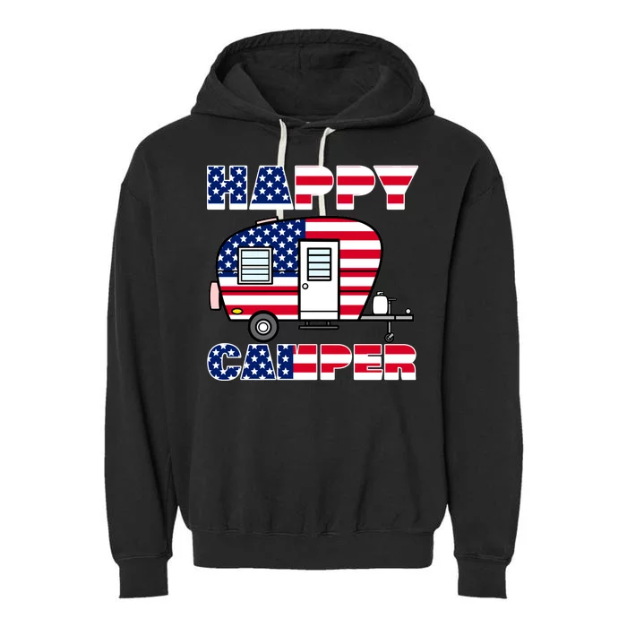 American Happy Camper USA Garment-Dyed Fleece Hoodie