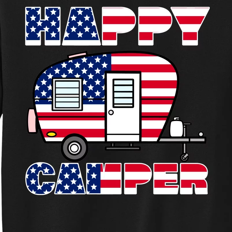 American Happy Camper USA Tall Sweatshirt