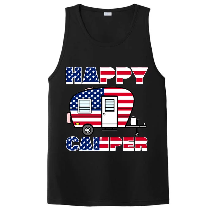 American Happy Camper USA Performance Tank