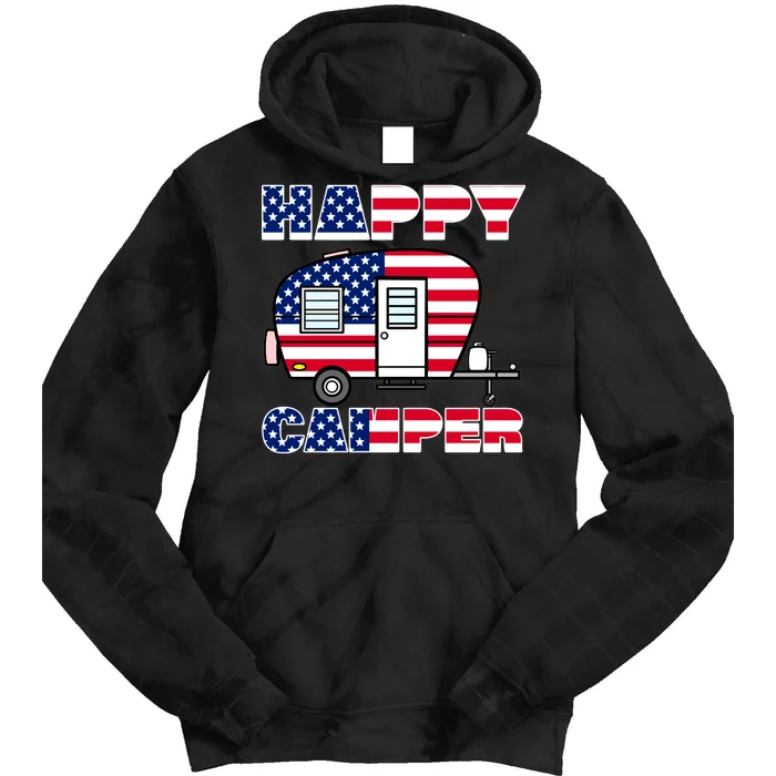 American Happy Camper USA Tie Dye Hoodie