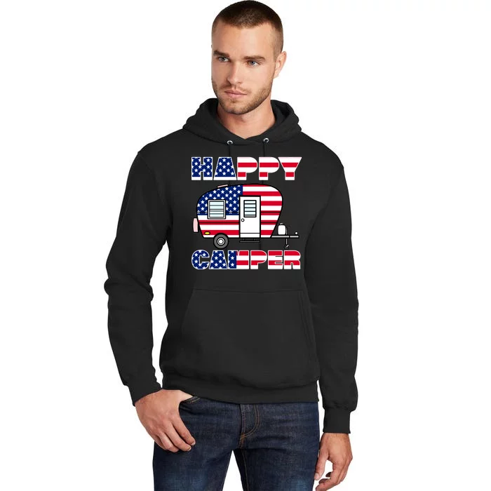 American Happy Camper USA Tall Hoodie