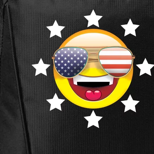 American Hippie Smiley Face City Backpack