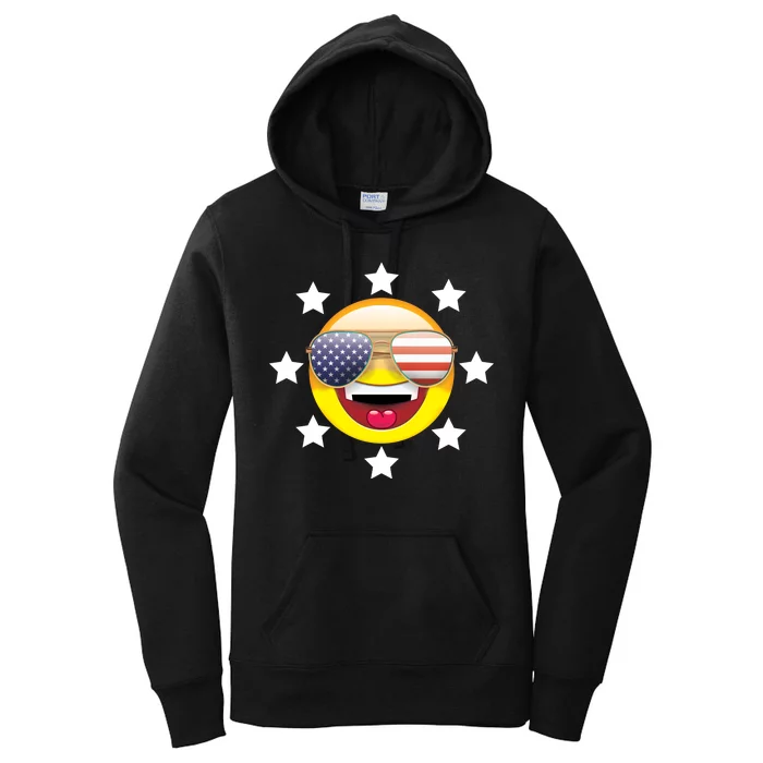 American Hippie Smiley Face Women's Pullover Hoodie