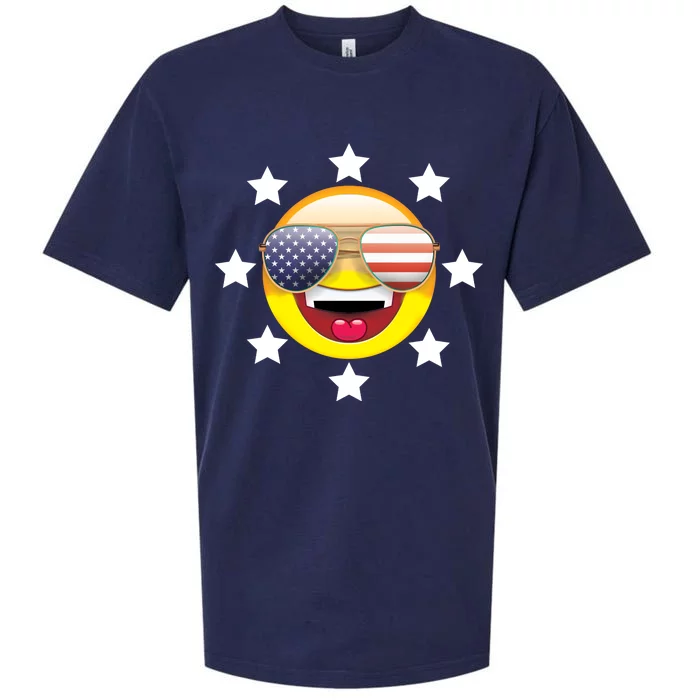 American Hippie Smiley Face Sueded Cloud Jersey T-Shirt