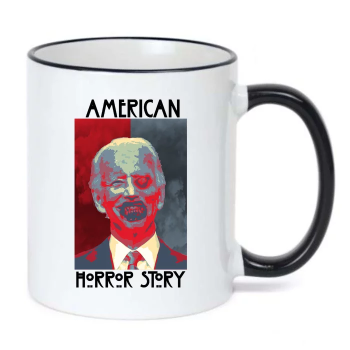 American Horror Funny Anti Biden Black Color Changing Mug