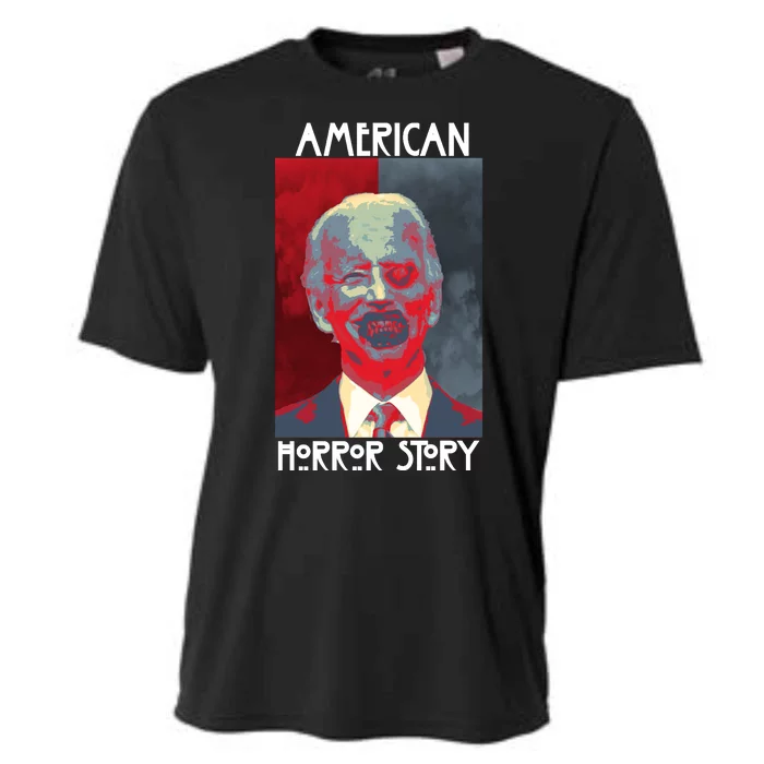 American Horror Funny Anti Biden Cooling Performance Crew T-Shirt