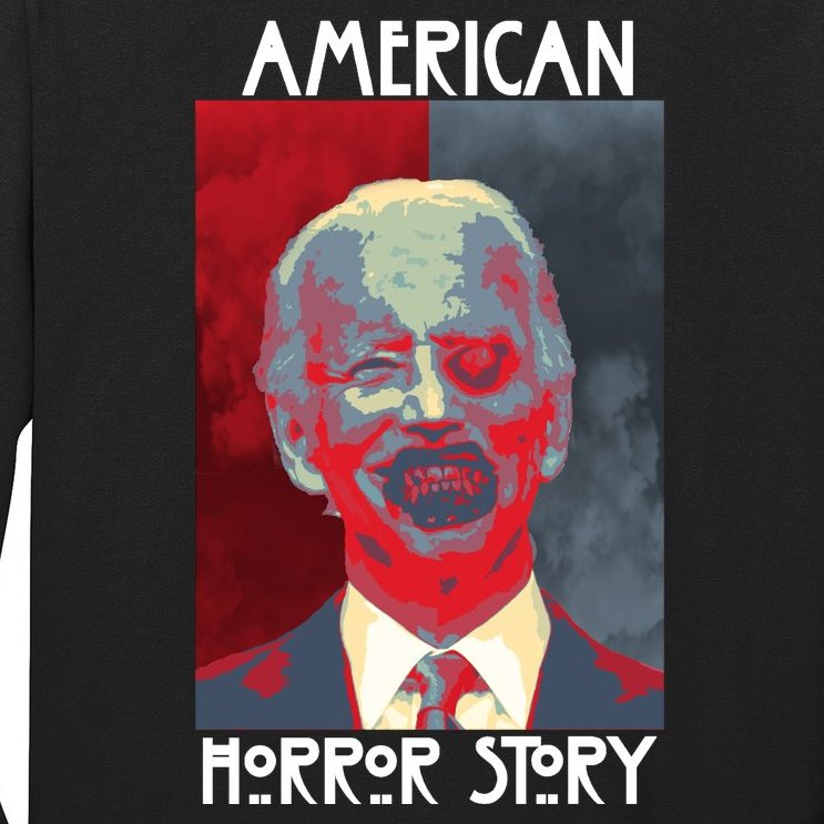 American Horror Funny Anti Biden Long Sleeve Shirt