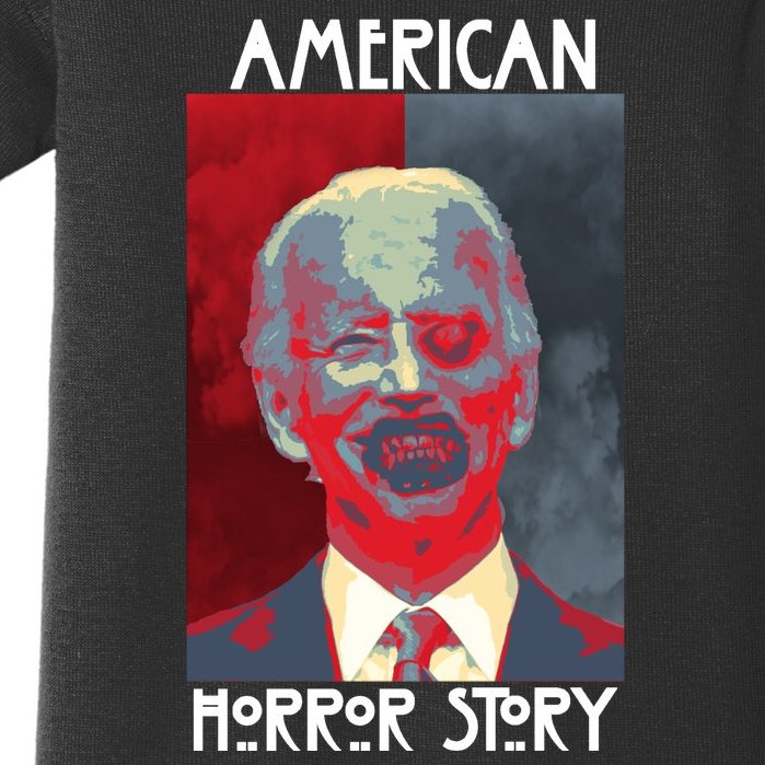 American Horror Funny Anti Biden Baby Bodysuit
