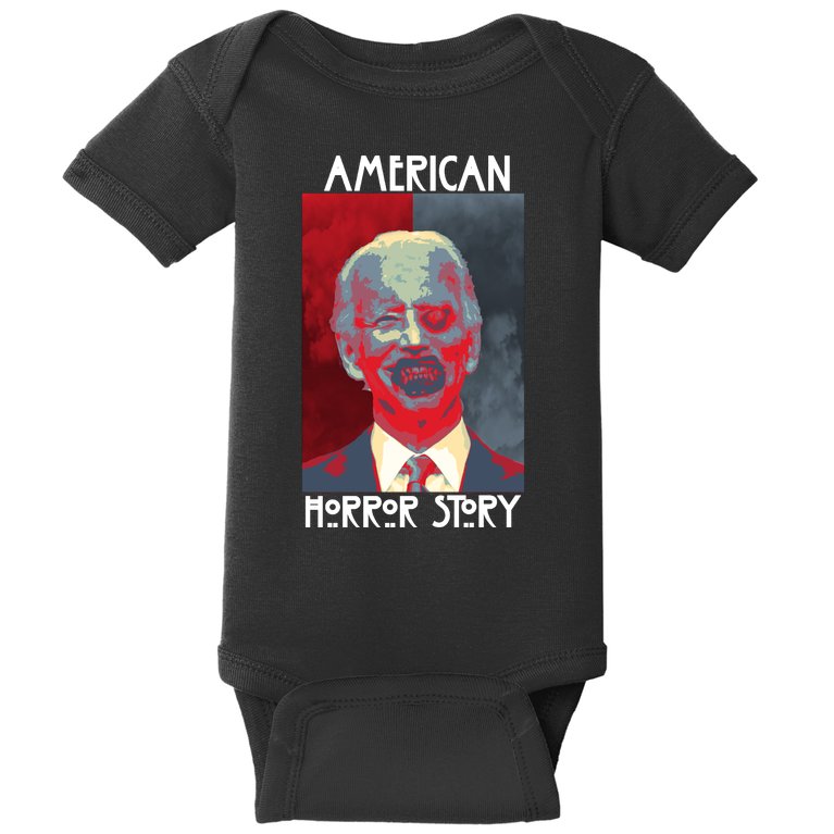 American Horror Funny Anti Biden Baby Bodysuit