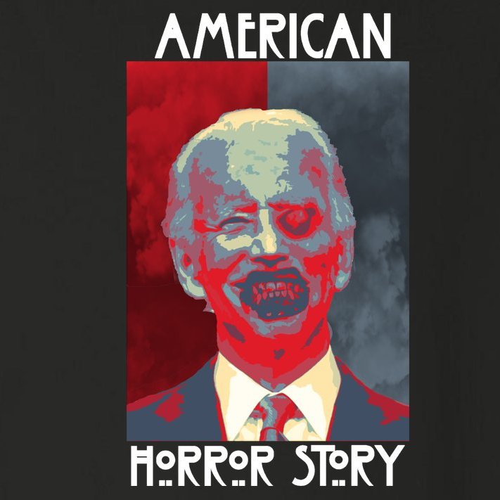 American Horror Funny Anti Biden Toddler Long Sleeve Shirt