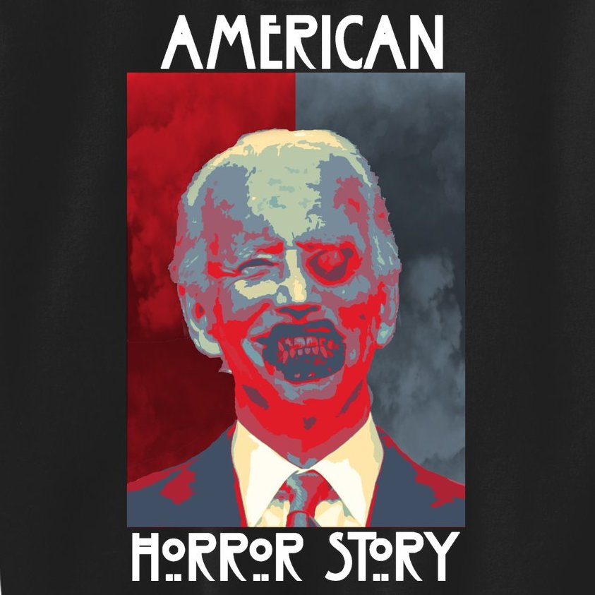 American Horror Funny Anti Biden Kids Sweatshirt