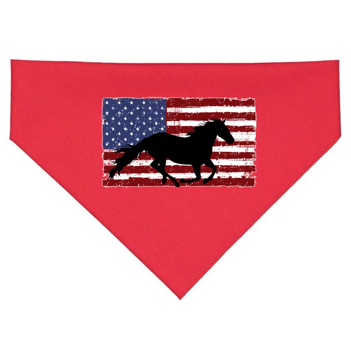 American Horse Flag Vintage USA-Made Doggie Bandana