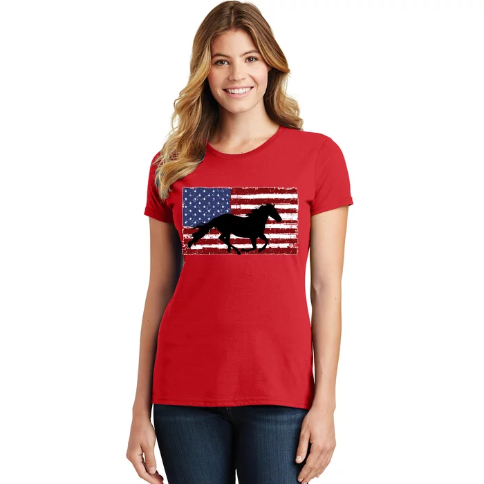 American Horse Flag Vintage Women's T-Shirt