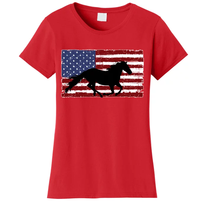 American Horse Flag Vintage Women's T-Shirt