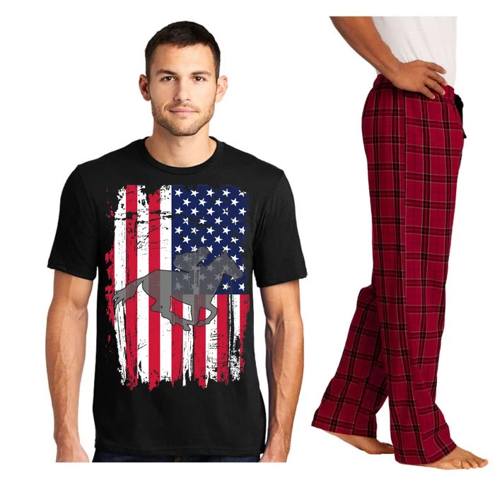 American Horse Racing Flag Pajama Set