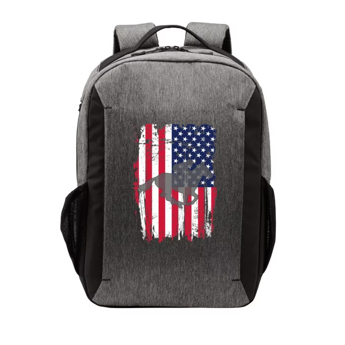 American Horse Racing Flag Vector Backpack