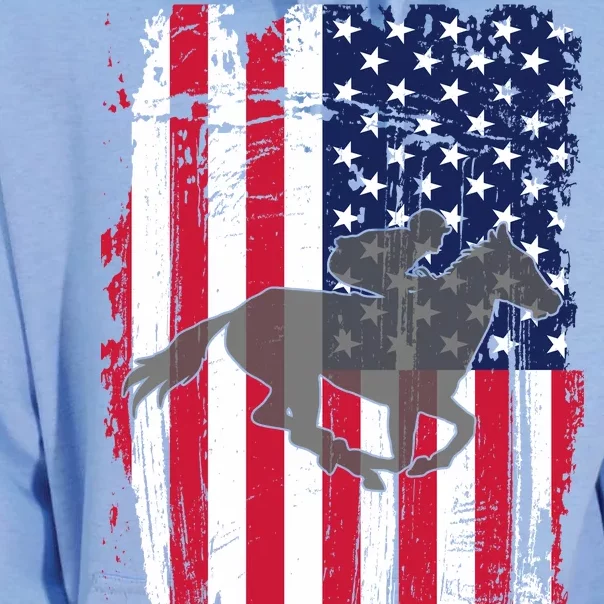 American Horse Racing Flag Unisex Surf Hoodie