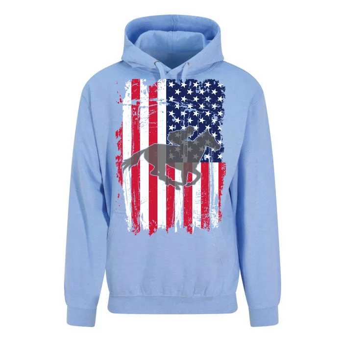 American Horse Racing Flag Unisex Surf Hoodie