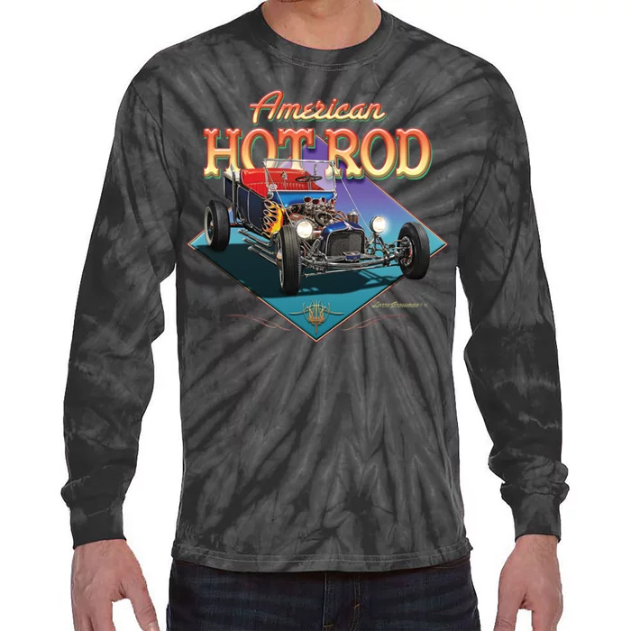 American Hot Rod Tie-Dye Long Sleeve Shirt