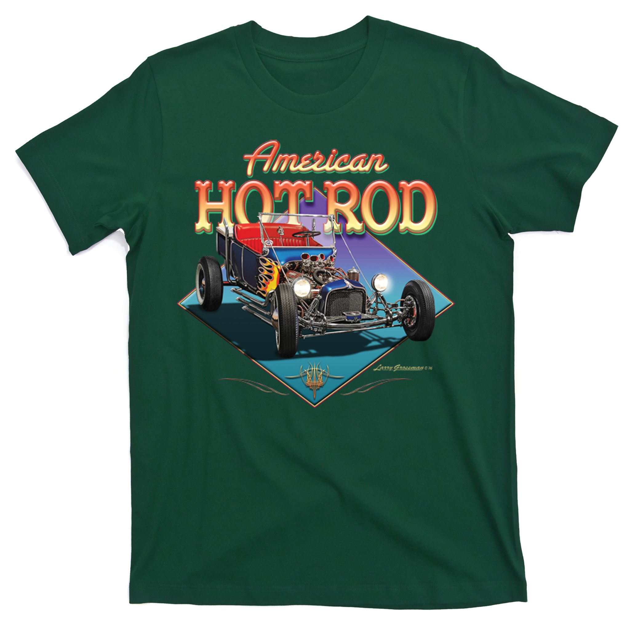 HOT ROD AMERICAN KUSTOM Classic Vintage Oldtimer Auto Car T-Shirt 1077 Br. 