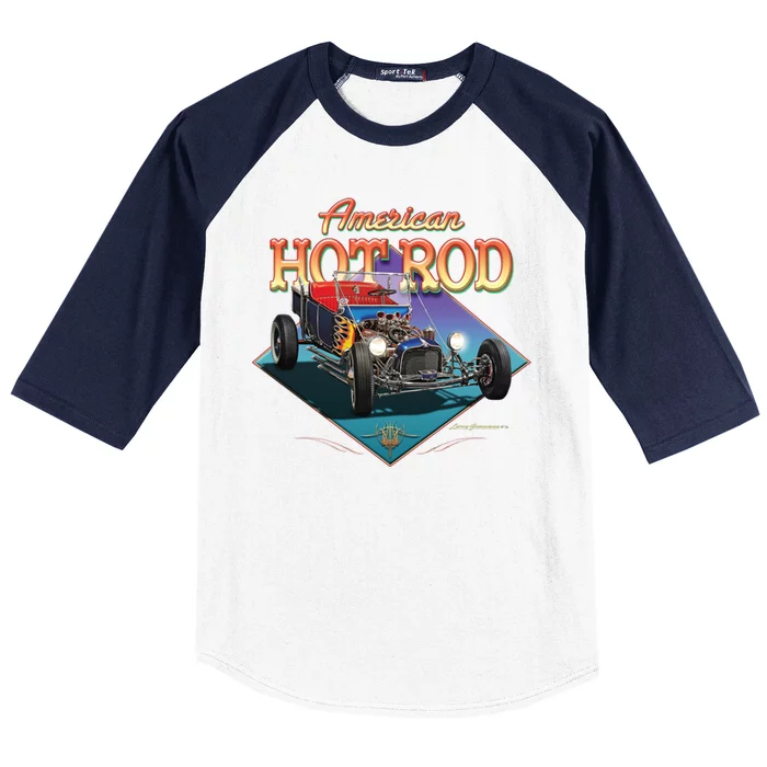 American Hot Rod Baseball Sleeve Shirt