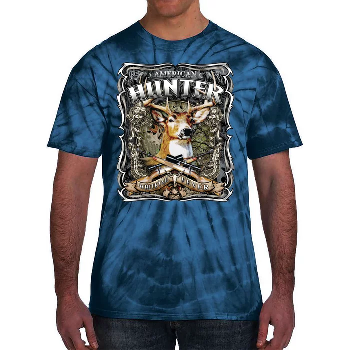 American Hunter Deer Wildlife Tie-Dye T-Shirt