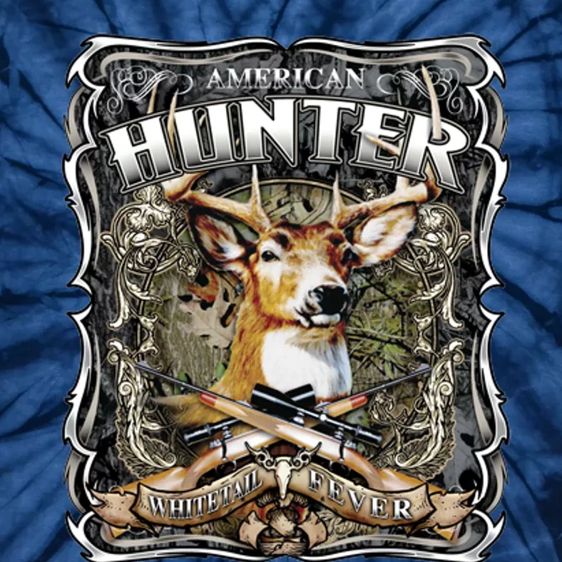 American Hunter Deer Wildlife Tie-Dye T-Shirt