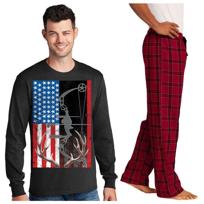 American Hunter USA Flag Long Sleeve Pajama Set