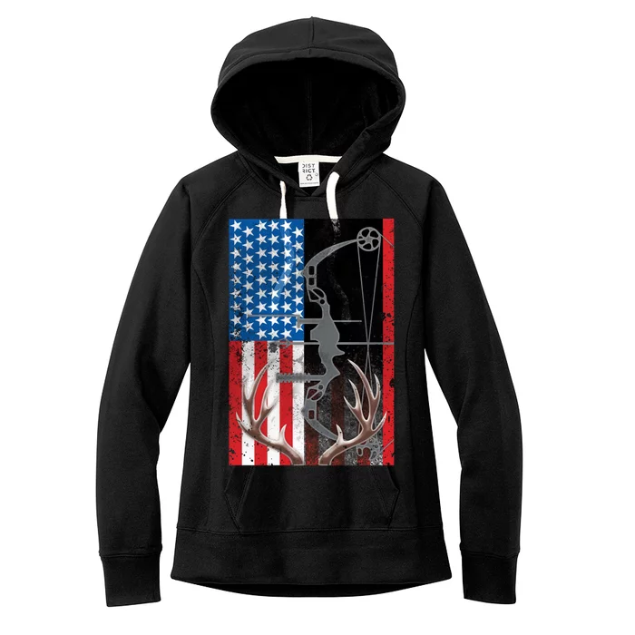 American Hunter USA Flag Women's Fleece Hoodie