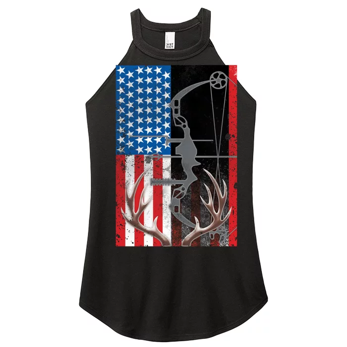 American Hunter USA Flag Women’s Perfect Tri Rocker Tank