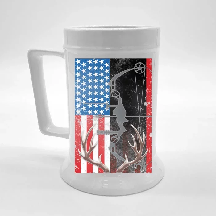 American Hunter USA Flag Front & Back Beer Stein