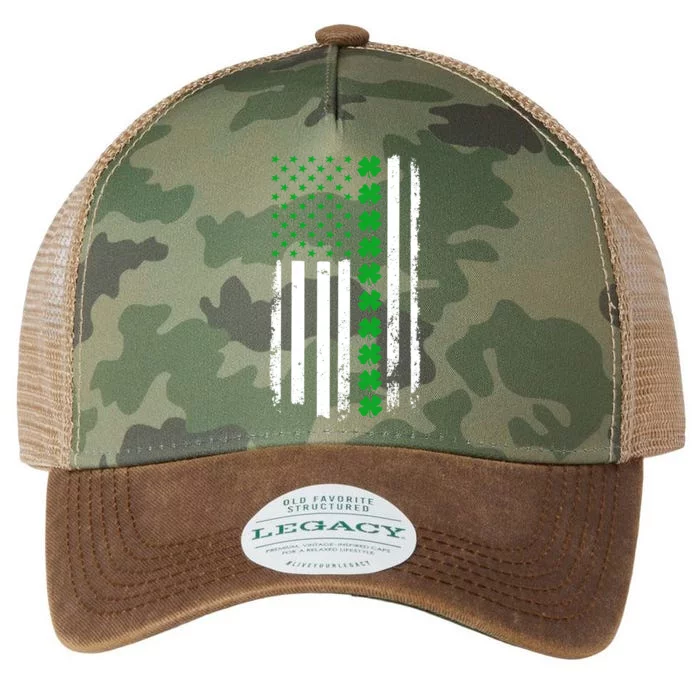 American Irish Clover Flag St. Patrick's Day Legacy Tie Dye Trucker Hat