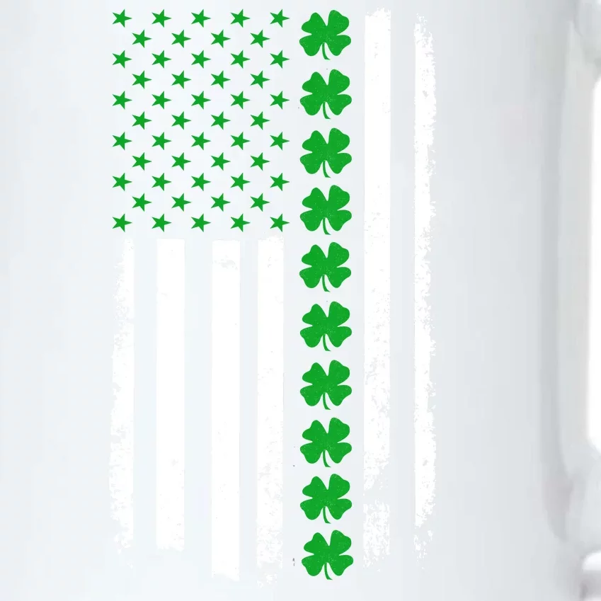 American Irish Clover Flag St. Patrick's Day Black Color Changing Mug