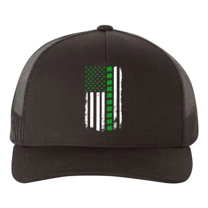 American Irish Clover Flag St. Patrick's Day Yupoong Adult 5-Panel Trucker Hat