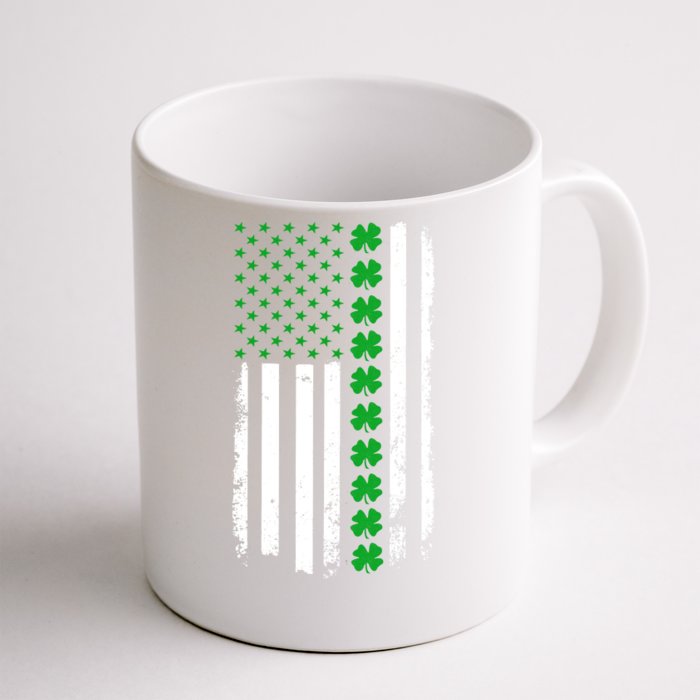 American Irish Clover Flag St. Patrick's Day Front & Back Coffee Mug