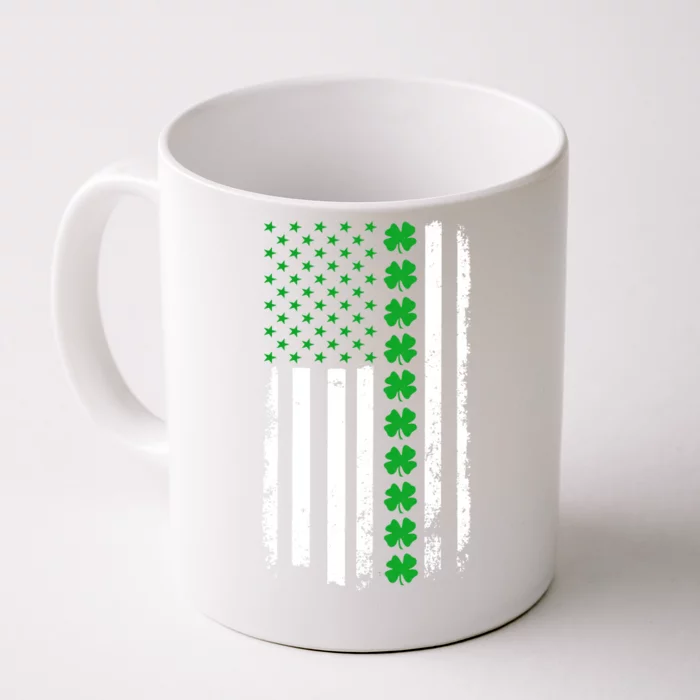 American Irish Clover Flag St. Patrick's Day Front & Back Coffee Mug