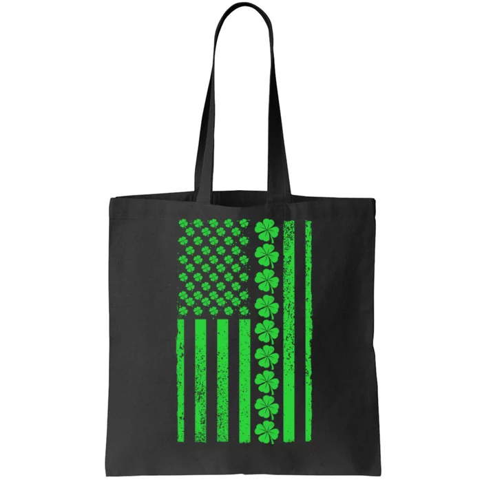 American Irish Clover Vintage Flag Tote Bag