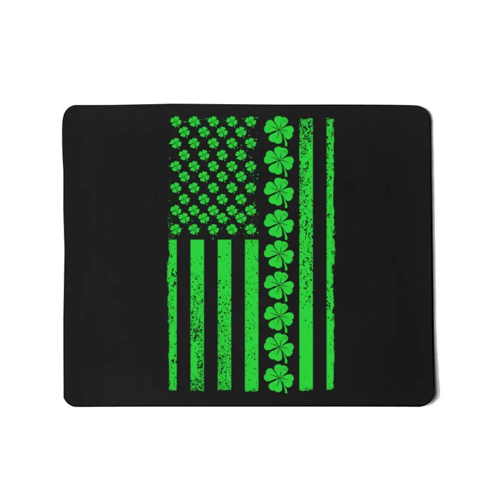 American Irish Clover Vintage Flag Mousepad