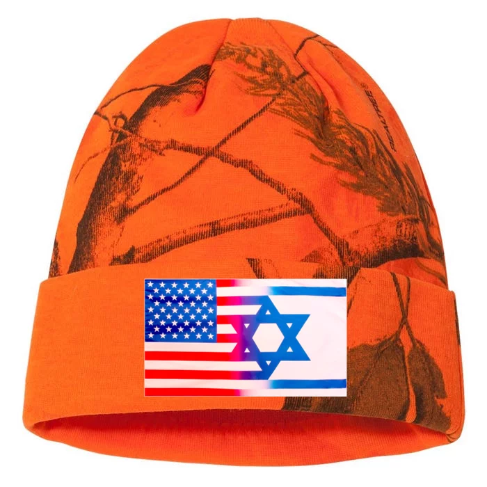 American Israel Flag Kati - 12in Camo Beanie