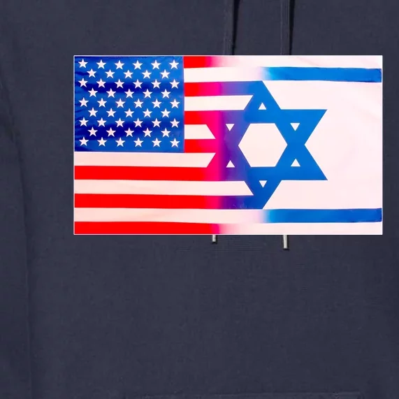 American Israel Flag Premium Hoodie