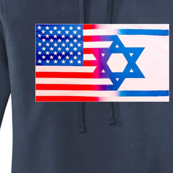 American Israel Flag Women's Pullover Hoodie