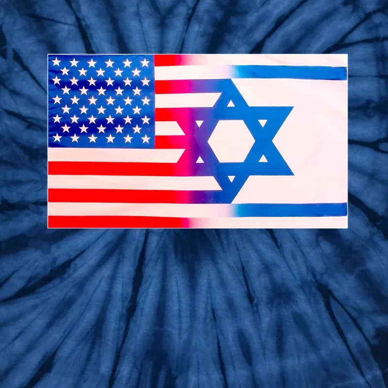 American Israel Flag Tie-Dye T-Shirt