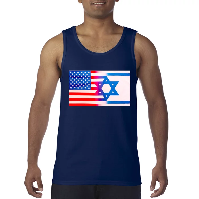 American Israel Flag Tank Top