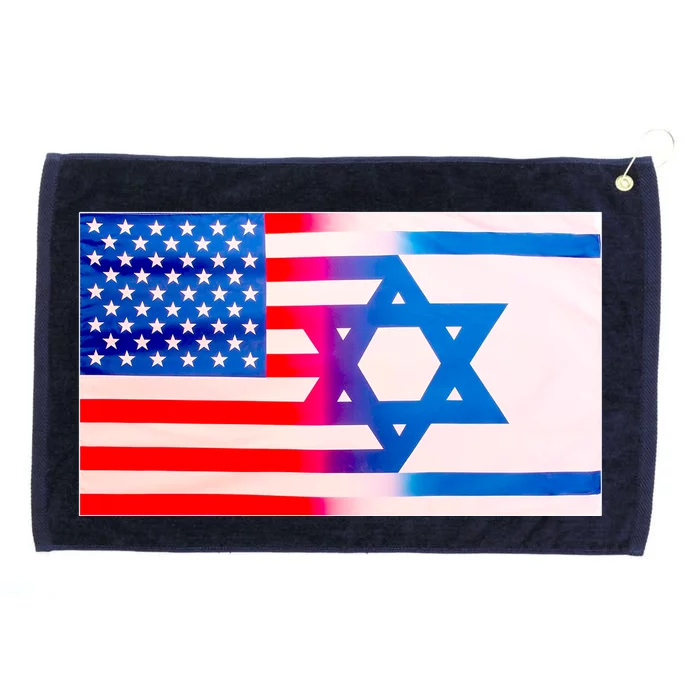 American Israel Flag Grommeted Golf Towel