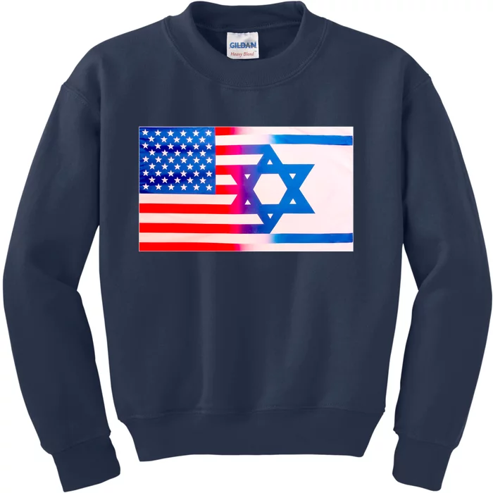 American Israel Flag Kids Sweatshirt