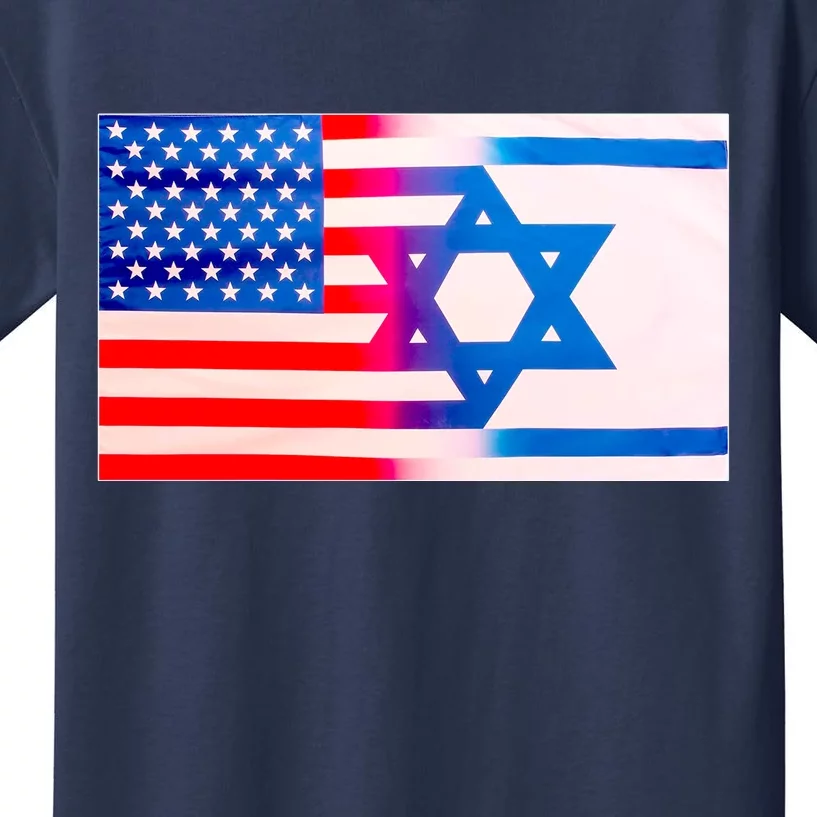 American Israel Flag Kids T-Shirt