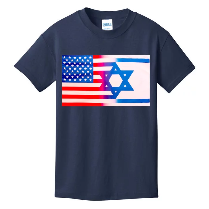 American Israel Flag Kids T-Shirt