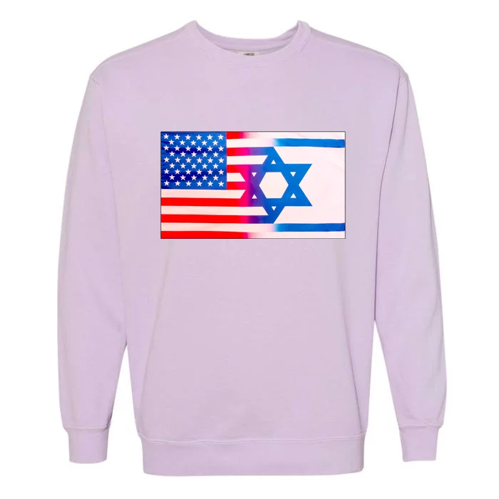 American Israel Flag Garment-Dyed Sweatshirt